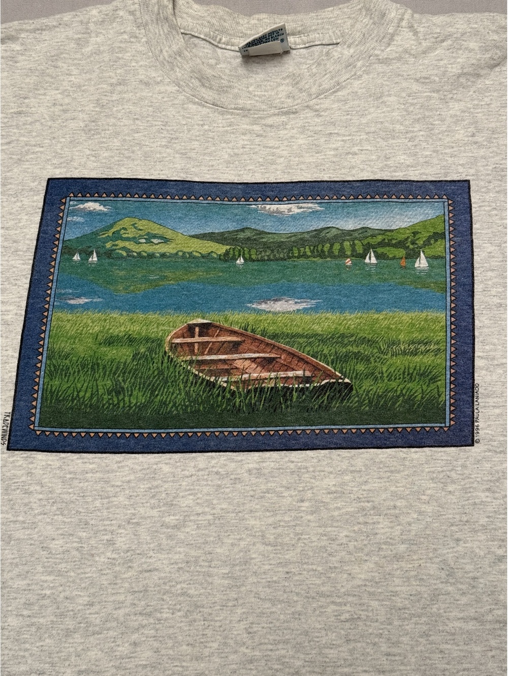Vintage Trailwinds Boat Lake Nature Tee Paula Laniado - Xl - Picture 4 of 11